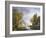 A River Scene in France-Charles Euphrasie Kuwasseg-Framed Giclee Print