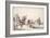 A Road Along the River Bank-Jacques Callot-Framed Giclee Print