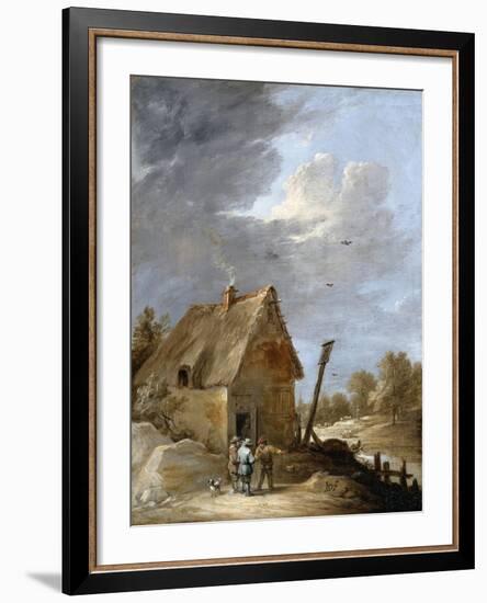 A Road Near a Cottage-David Teniers the Younger-Framed Giclee Print