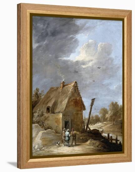 A Road Near a Cottage-David Teniers the Younger-Framed Premier Image Canvas