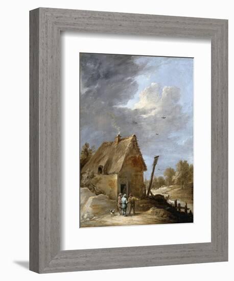 A Road Near a Cottage-David Teniers the Younger-Framed Giclee Print