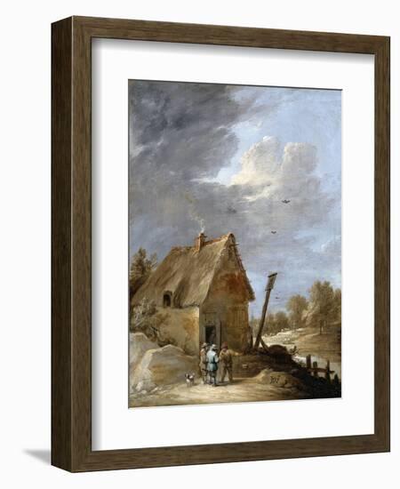 A Road Near a Cottage-David Teniers the Younger-Framed Giclee Print