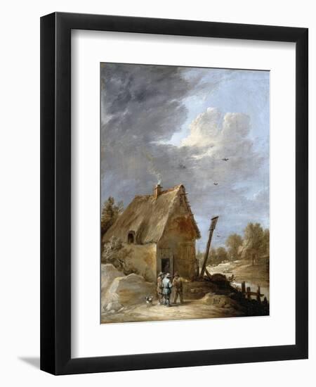 A Road Near a Cottage-David Teniers the Younger-Framed Giclee Print