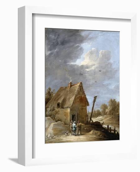 A Road Near a Cottage-David Teniers the Younger-Framed Giclee Print