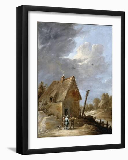 A Road Near a Cottage-David Teniers the Younger-Framed Giclee Print