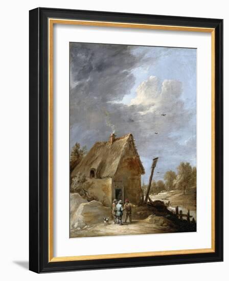 A Road Near a Cottage-David Teniers the Younger-Framed Giclee Print