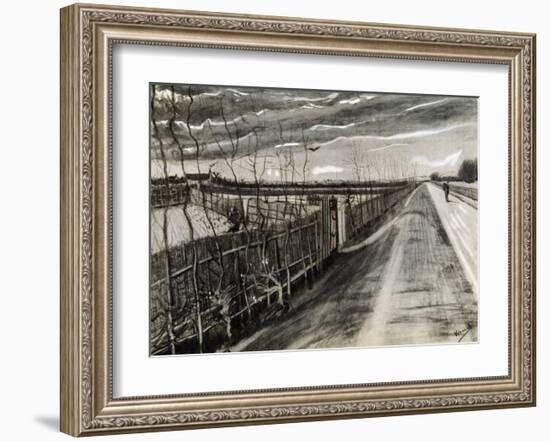 A Road near Loosduinen-Vincent van Gogh-Framed Giclee Print