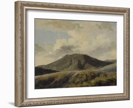 A Rocca di Papa : le Monte Cavo sous un ciel nuageux-Pierre Henri de Valenciennes-Framed Giclee Print