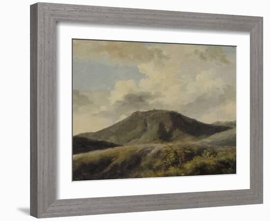 A Rocca di Papa : le Monte Cavo sous un ciel nuageux-Pierre Henri de Valenciennes-Framed Giclee Print