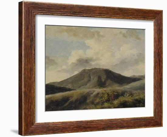 A Rocca di Papa : le Monte Cavo sous un ciel nuageux-Pierre Henri de Valenciennes-Framed Giclee Print