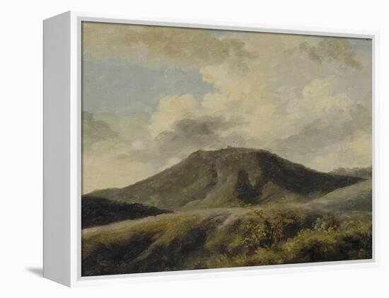 A Rocca di Papa : le Monte Cavo sous un ciel nuageux-Pierre Henri de Valenciennes-Framed Premier Image Canvas