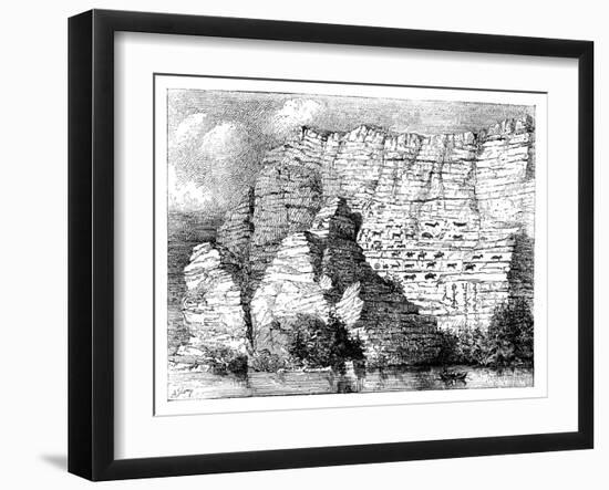 A Rock Inscription on the Banks of the Yenisei River, 1895-null-Framed Giclee Print