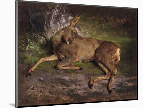 A Roe Deer in the Forest (Oil on Canvas)-Rosa Bonheur-Mounted Giclee Print