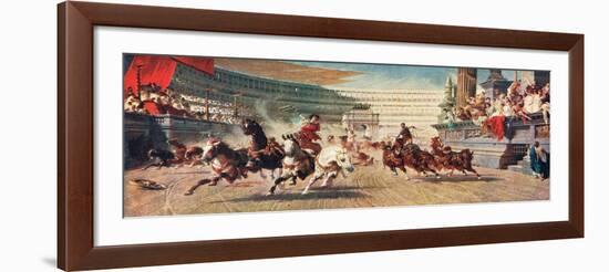 A Roman Chariot Race, Illustration from 'Hutchinson's History of the Nations'-null-Framed Giclee Print