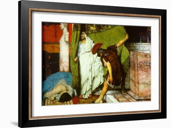 A Roman Emperor AD 41-Sir Lawrence Alma-Tadema-Framed Art Print