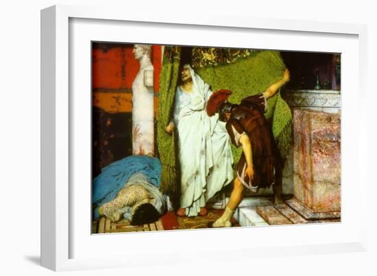 A Roman Emperor AD 41-Sir Lawrence Alma-Tadema-Framed Art Print