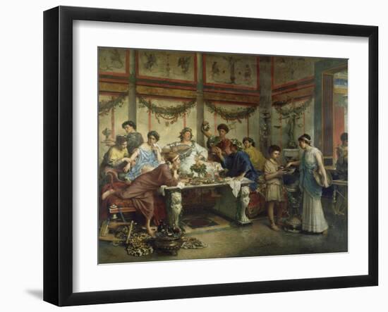 A Roman Feast-Roberto Bompiani-Framed Giclee Print