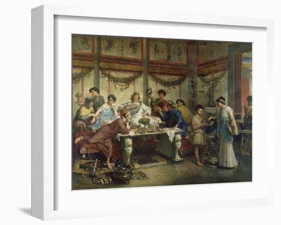 A Roman Feast-Roberto Bompiani-Framed Giclee Print