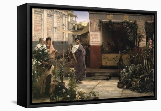 A Roman Flower Market, 1868-Sir Lawrence Alma-Tadema-Framed Premier Image Canvas