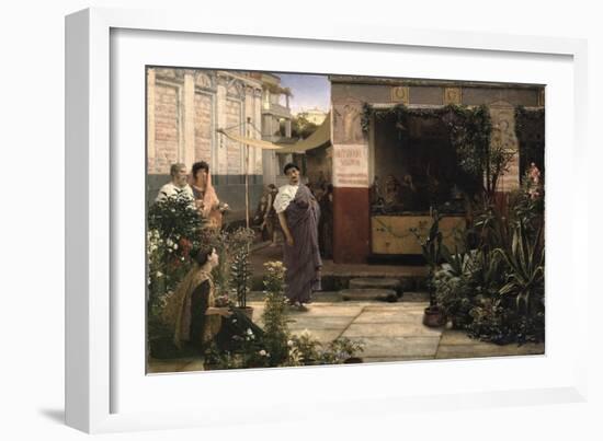 A Roman Flower Market, 1868-Sir Lawrence Alma-Tadema-Framed Giclee Print