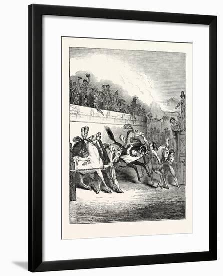 A Roman Horse-Race: Horses Preparing to Start-null-Framed Giclee Print