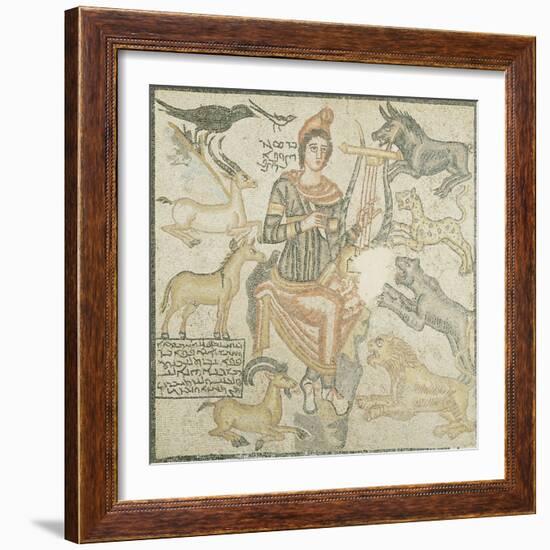 A Roman Marble Mosaic Depicting Orpheus, Eastern Mediterranean, 204 AD-null-Framed Giclee Print