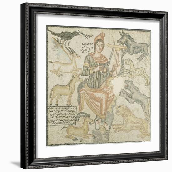 A Roman Marble Mosaic Depicting Orpheus, Eastern Mediterranean, 204 AD-null-Framed Giclee Print