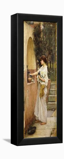 A Roman Offering-John William Waterhouse-Framed Premier Image Canvas