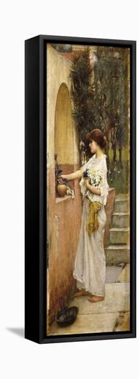 A Roman Offering-John William Waterhouse-Framed Premier Image Canvas