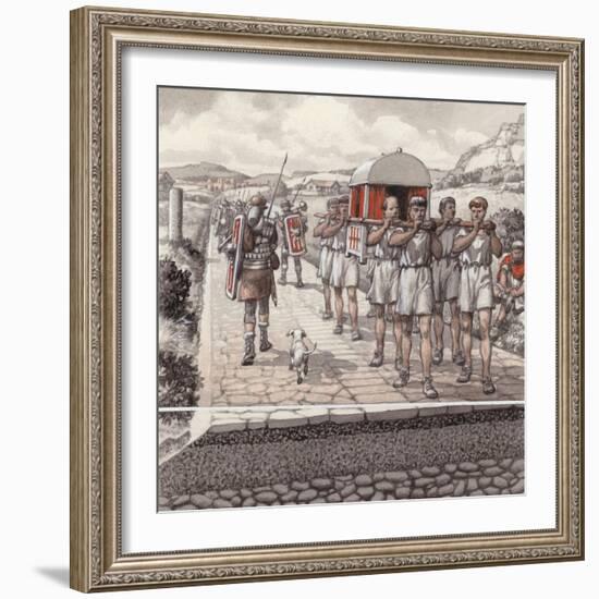 A Roman Road-Pat Nicolle-Framed Giclee Print