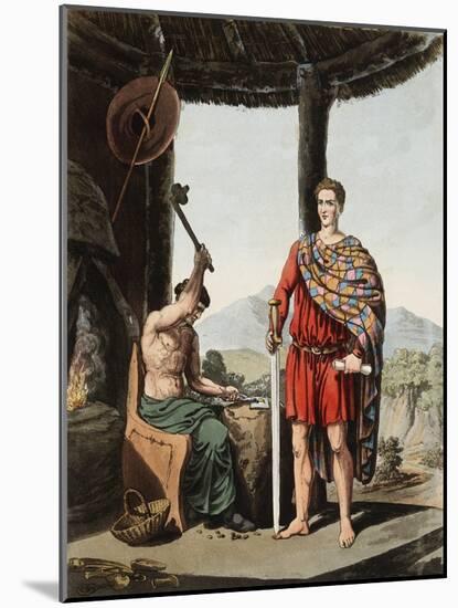 A Romanised Briton and a Feryllt-Robert Havell-Mounted Giclee Print