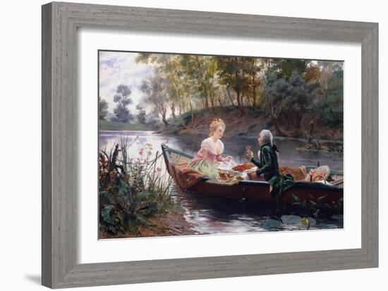 A Romantic Lunch-Maurice Leloir-Framed Giclee Print