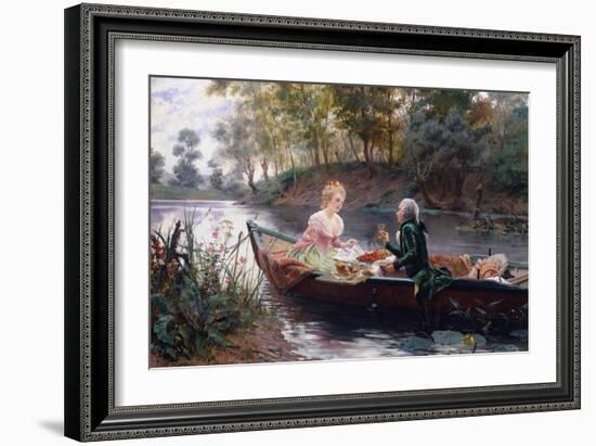 A Romantic Lunch-Maurice Leloir-Framed Giclee Print