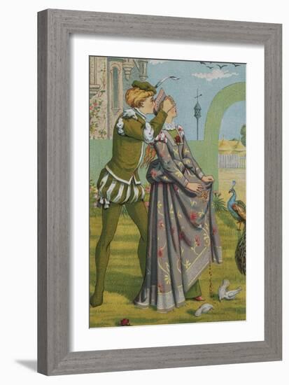 A Romantic Surprise-Walter Crane and Kate Greenaway-Framed Giclee Print