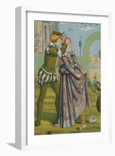 A Romantic Surprise-Walter Crane and Kate Greenaway-Framed Giclee Print