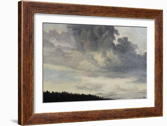 A Rome : étude de ciel chargé de Nuages-Pierre Henri de Valenciennes-Framed Giclee Print