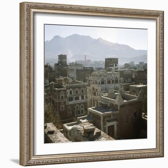 A rooftop view of San'a-Werner Forman-Framed Giclee Print