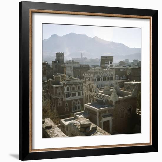 A rooftop view of San'a-Werner Forman-Framed Giclee Print