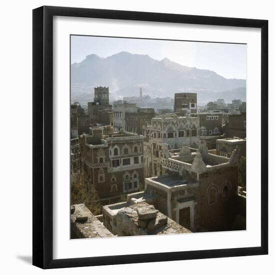 A rooftop view of San'a-Werner Forman-Framed Giclee Print