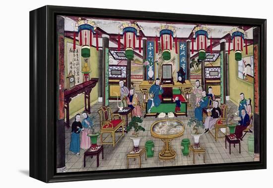 A Room in the House of Mr. Kong, a Peking Merchant-Chinese School-Framed Premier Image Canvas