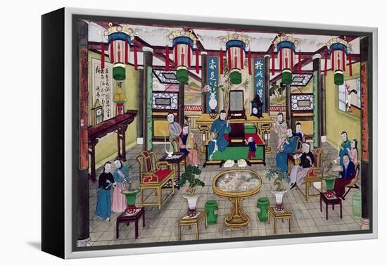 A Room in the House of Mr. Kong, a Peking Merchant-Chinese School-Framed Premier Image Canvas