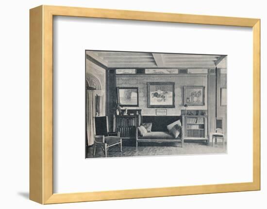 A room in the Paris residence of monsieur G. Roucher, with furniture by Maurice Dufrene, c1909-Unknown-Framed Photographic Print