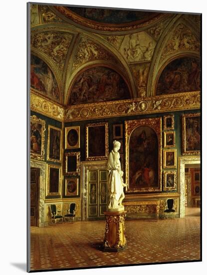 A Room in the Pitti Palace (Oil on Canvas)-Oreste Costa-Mounted Giclee Print