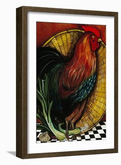 A Rooster in the Kitchen-Jan Panico-Framed Giclee Print