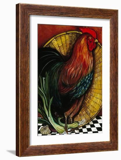 A Rooster in the Kitchen-Jan Panico-Framed Giclee Print