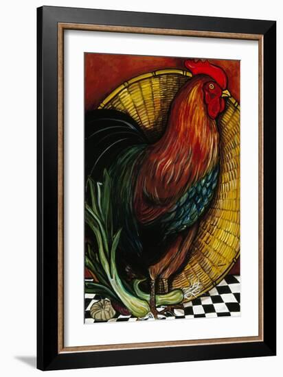 A Rooster in the Kitchen-Jan Panico-Framed Giclee Print