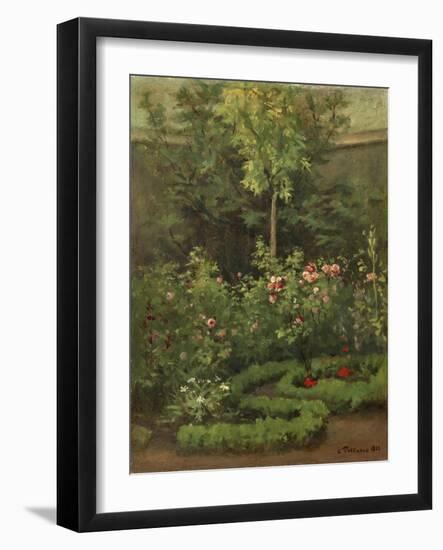 A Rose Garden, 1862-Camille Pissarro-Framed Giclee Print