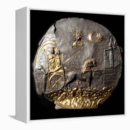 A Round Medallion Plate Describing Cybele, 2th Century BC-null-Framed Premier Image Canvas