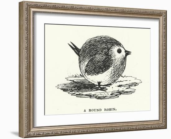 A round robin (engraving)-English School-Framed Photographic Print