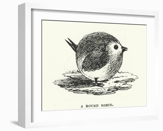 A round robin (engraving)-English School-Framed Photographic Print